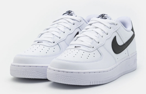 Nike Air Force 1 White/Black GS Biało czarne Nike Air Force 1 White/Black GS Biało czarne