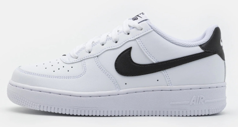 Nike Air Force 1 White/Black GS Biało czarne Nike Air Force 1 White/Black GS Biało czarne