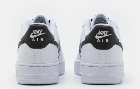 Nike Air Force 1 White/Black GS Biało czarne Nike Air Force 1 White/Black GS Biało czarne