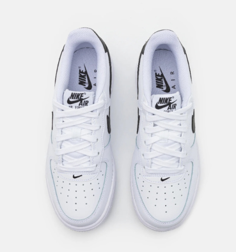 Nike Air Force 1 White/Black GS Biało czarne Nike Air Force 1 White/Black GS Biało czarne